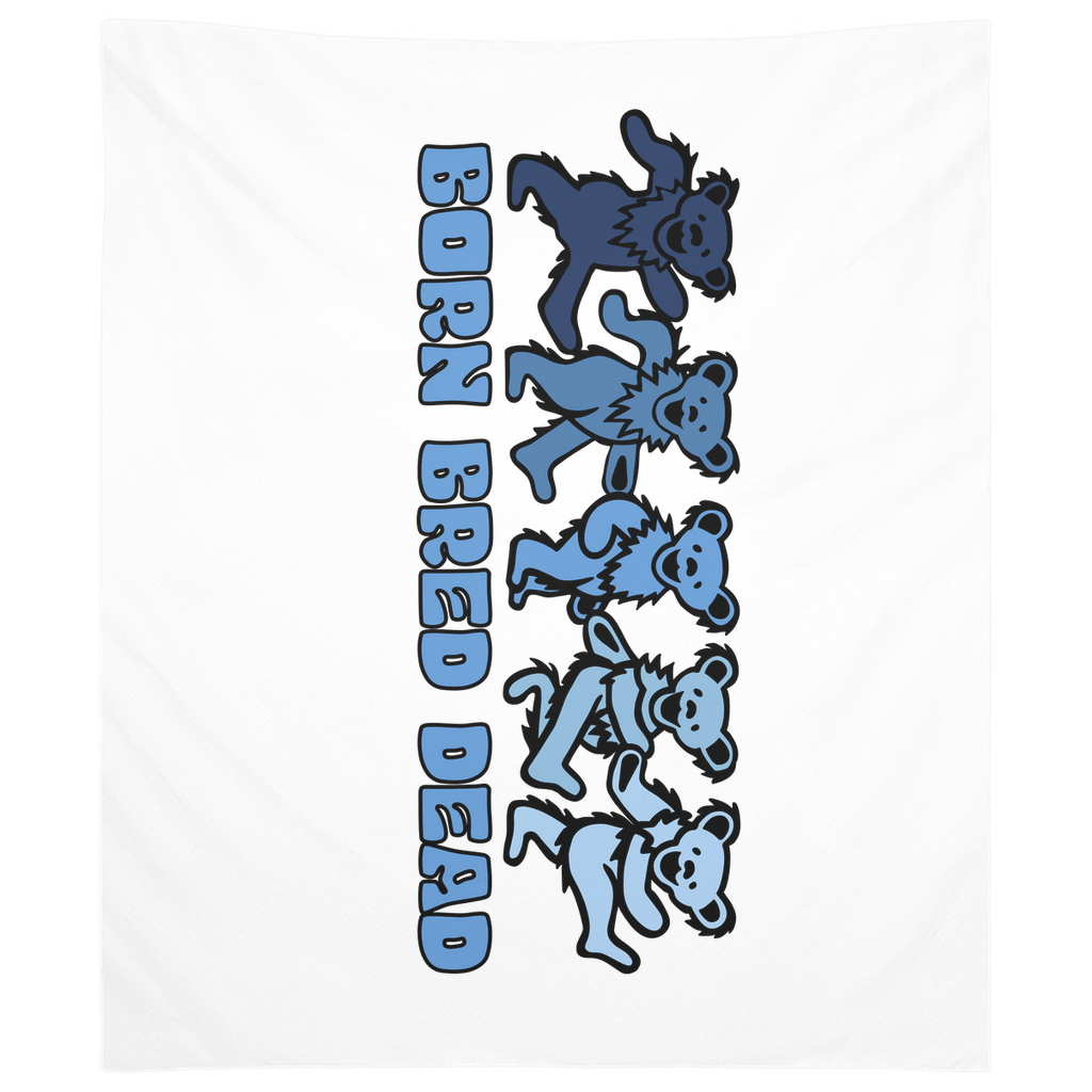 Born Bred Dead Bears Tapestry