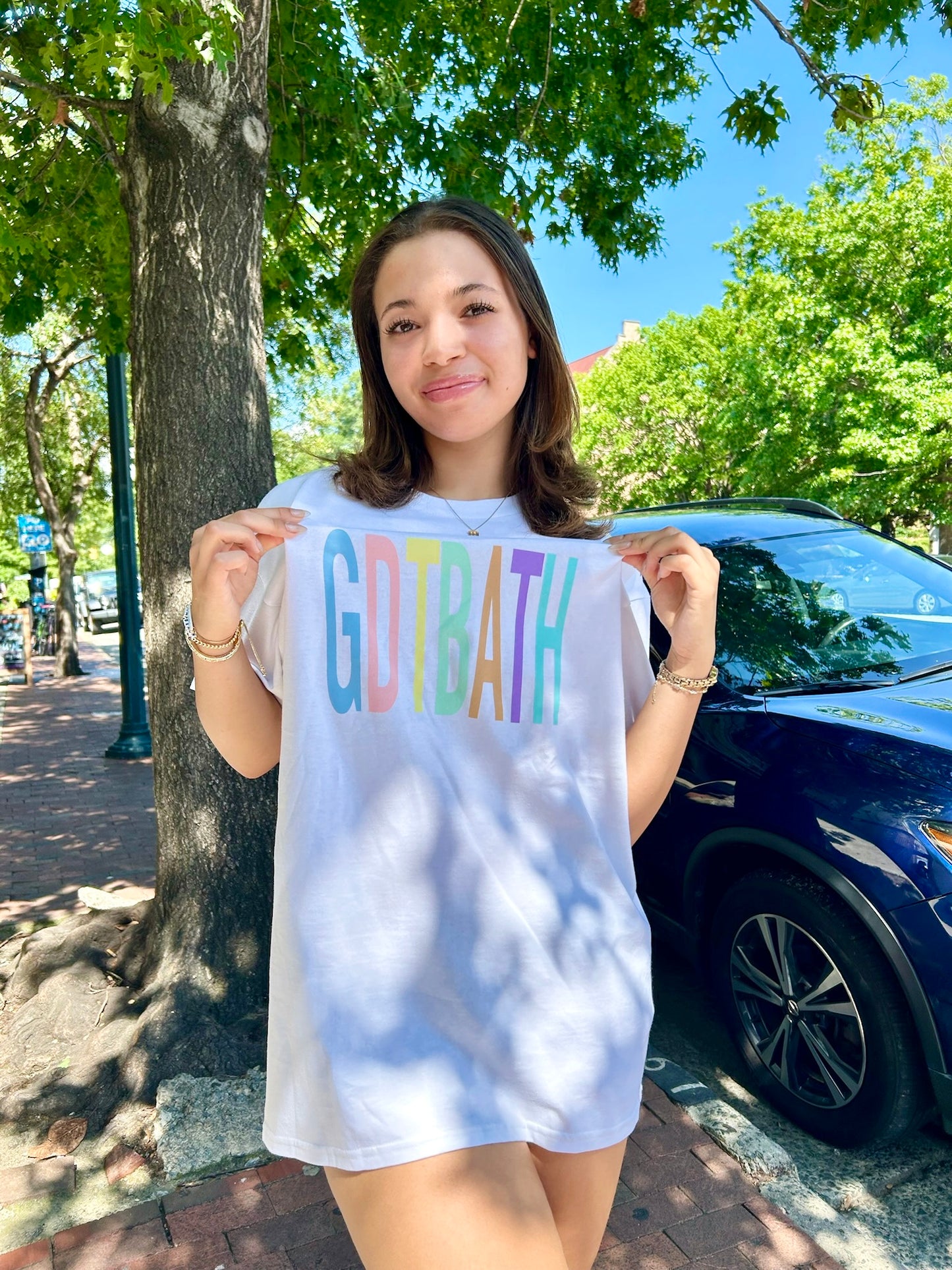 Good Day to be a Tar Heel Pastels Adult T-Shirt
