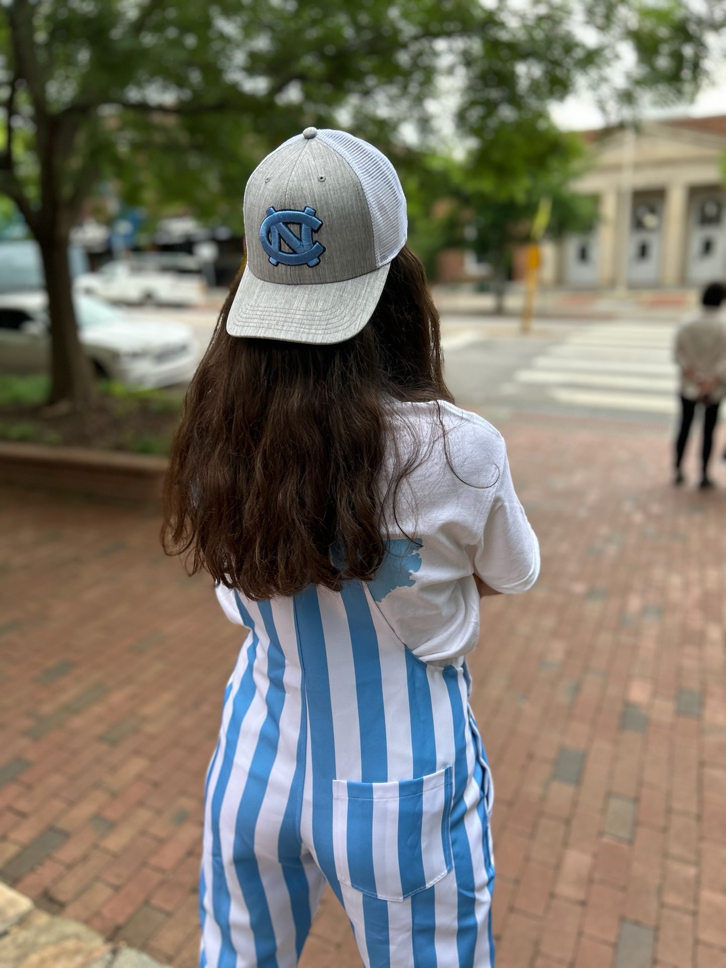Grey UNC Mid-Pro Snapback Trucker Hat MPS