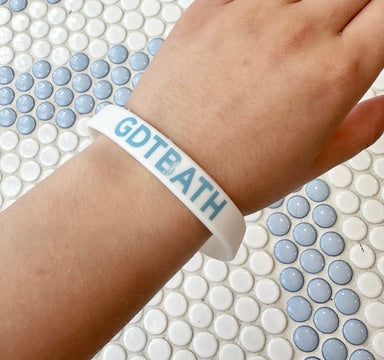 GDTBATH White Rubber Wristband for Carolina Fans
