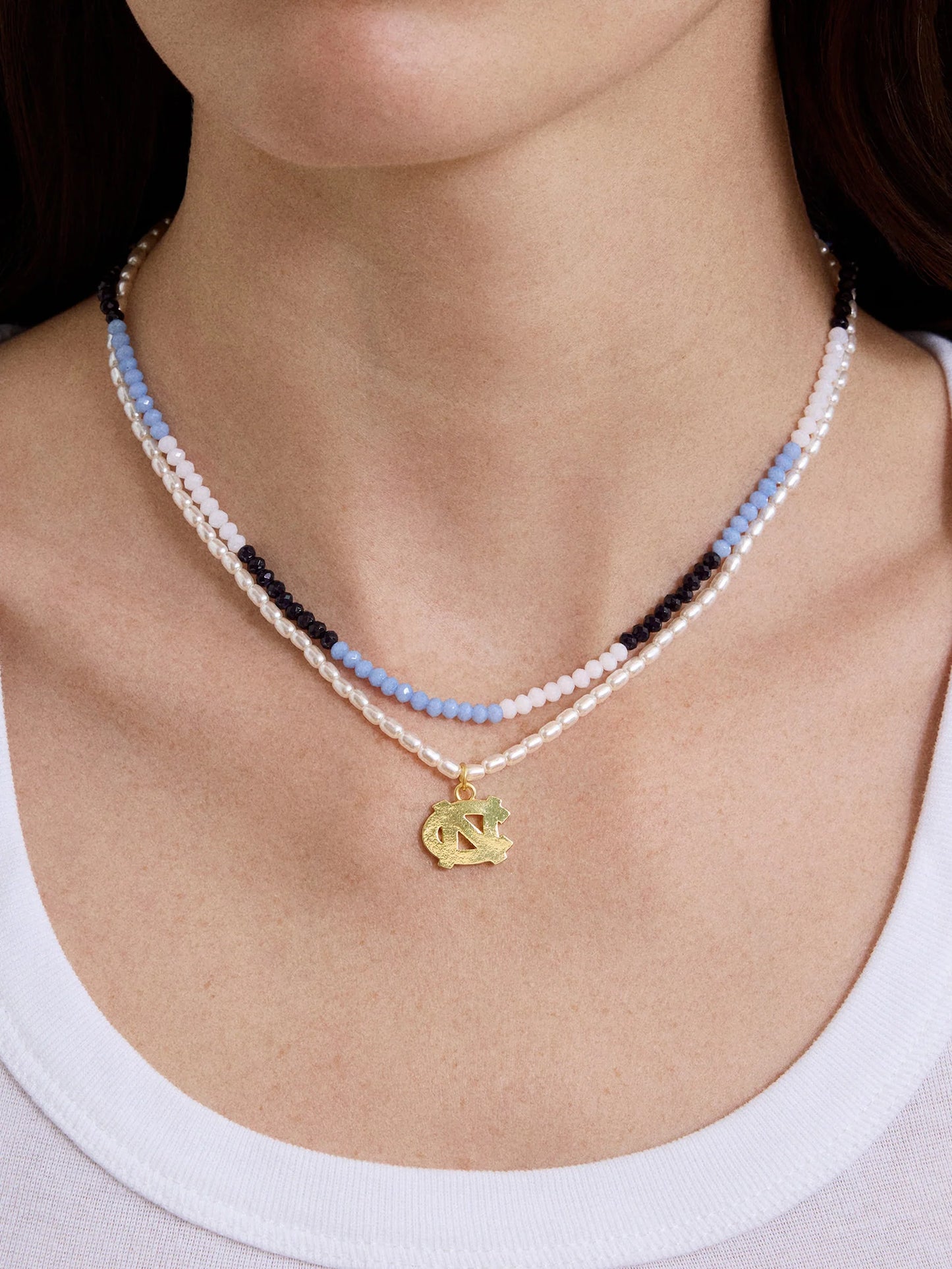 University of North Carolina Logo Beaded Necklace Set