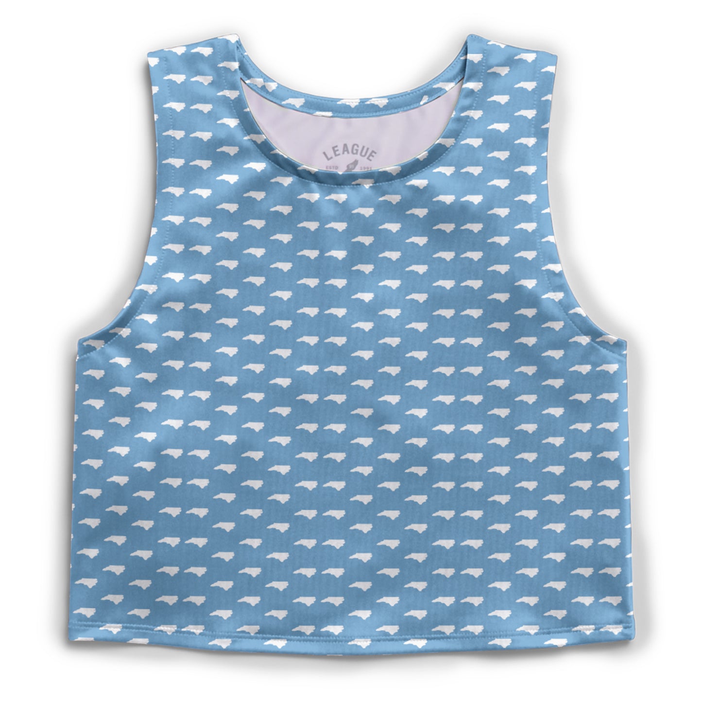 North Carolina Patterned Cropped Tank Top Athletic Fit
