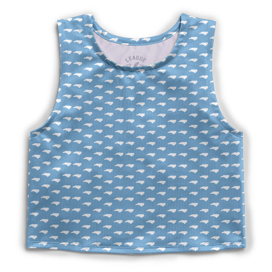 North Carolina Patterned Cropped Tank Top Athletic Fit