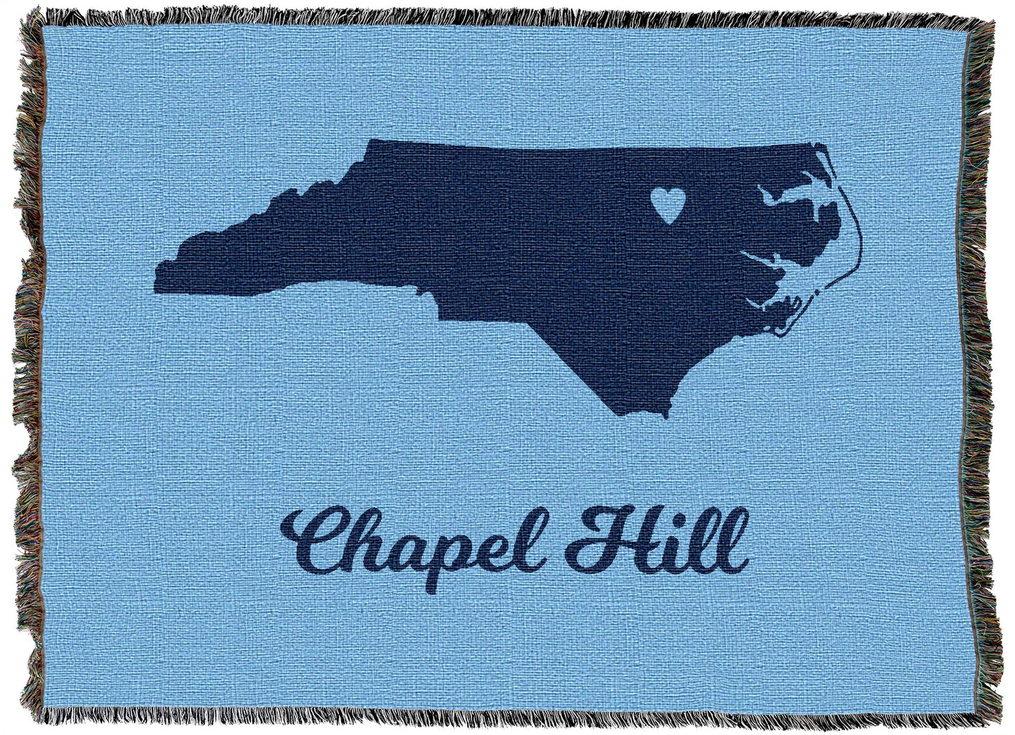 Chapel Hill North Carolina Carolina Blue Tapestry Blanket