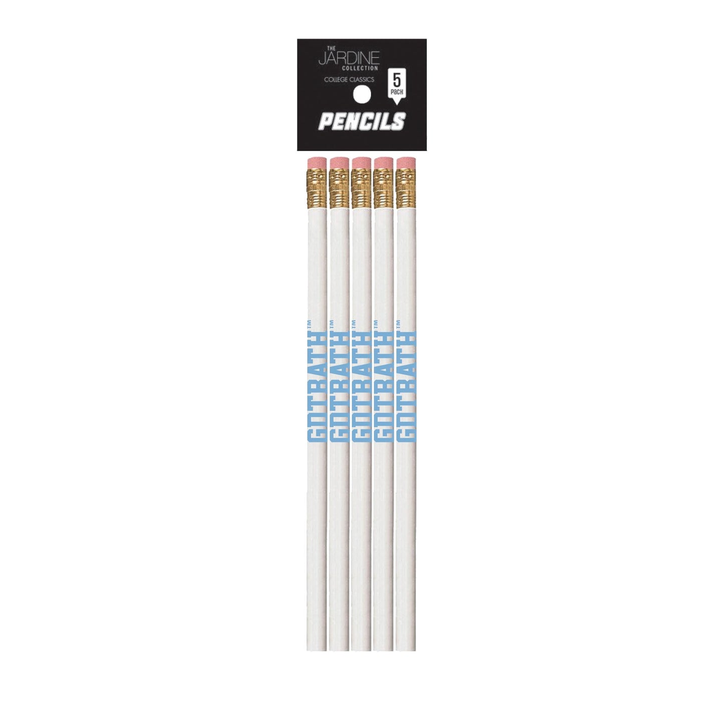 GDTBATH Pencil in White and Carolina Blue 5 Pack