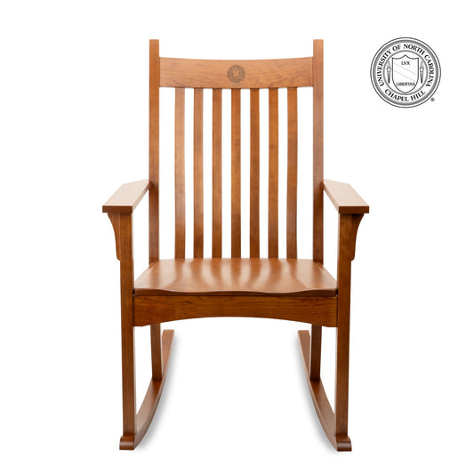 University of North Carolina at Chapel Hill Etched Cherry Wood Rocking Chair