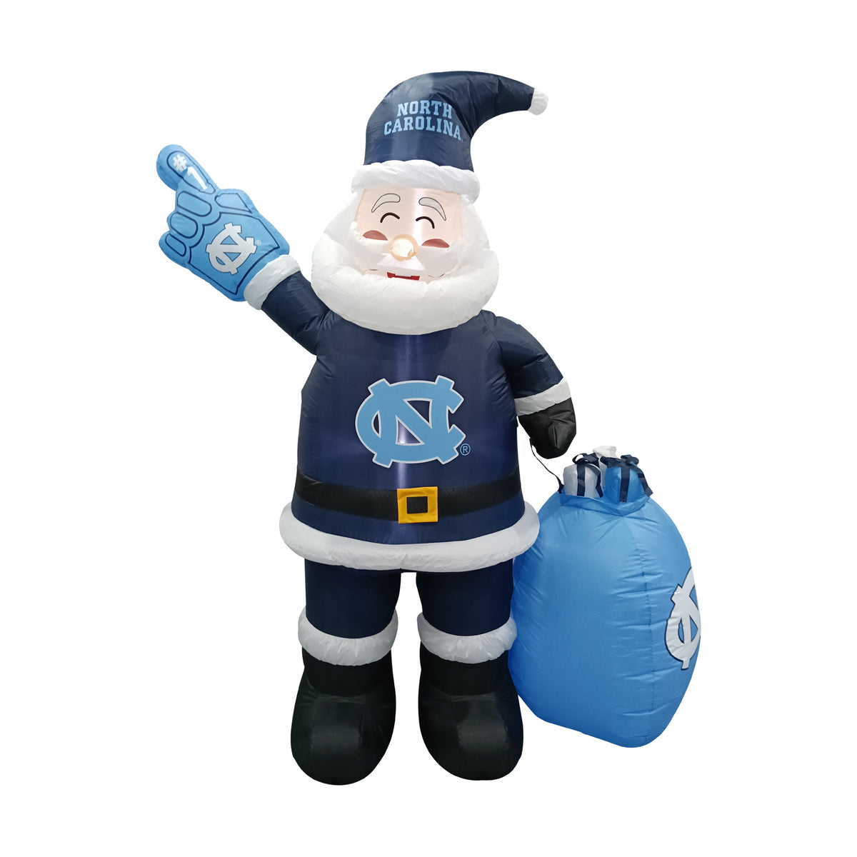 University of North Carolina at Chapel Hill Inflatable Santa Claus Christmas Yard Decor