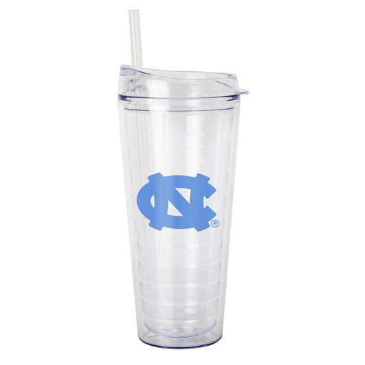 UNC 22oz Double Wall Clear Tumbler