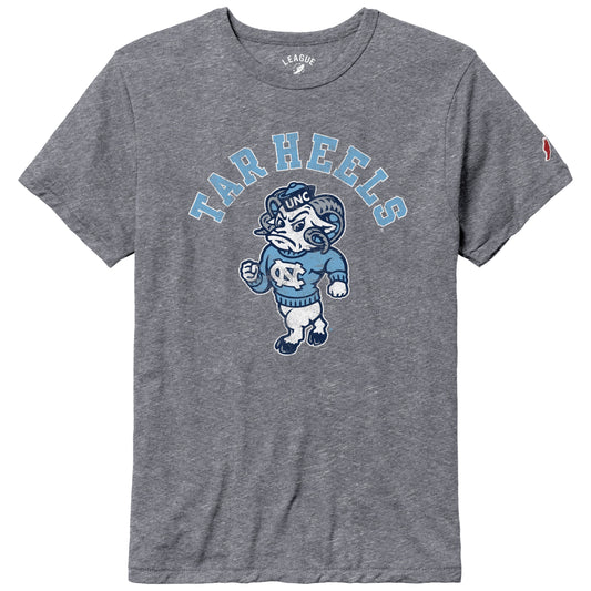 Tar Heels Adult Vintage T-Shirt with Rameses by League