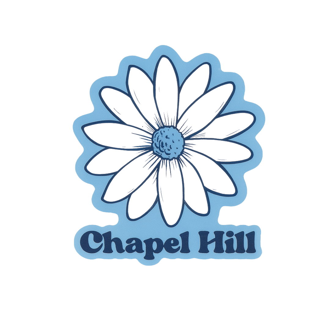 Chapel Hill Blue Daisy Rugged Sticker by SHB