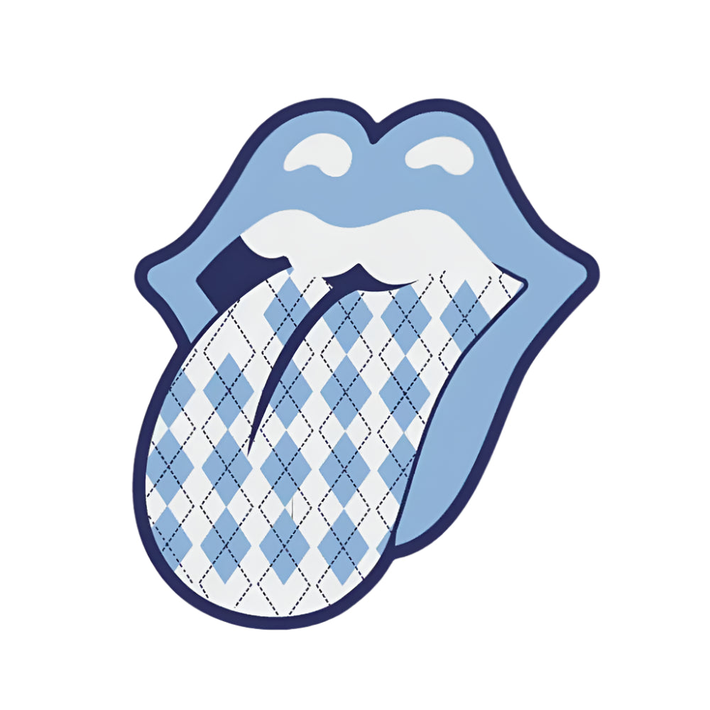 Carolina Blue Argyle Tongue Rugged Sticker by SHB