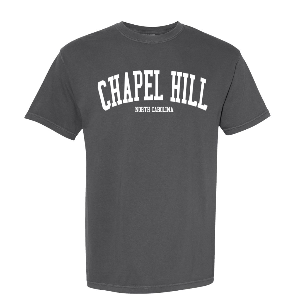 Chapel Hill North Carolina Comfort Colors T-Shirt in Pepper