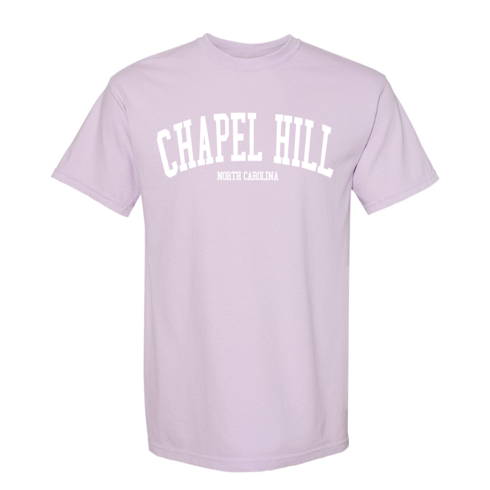 Chapel Hill North Carolina Comfort Colors T-Shirt in Orchid Chapel Hill North Carolina Comfort Colors T-Shirt in Orchid