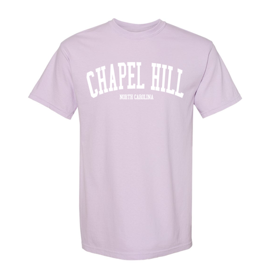 Chapel Hill North Carolina Comfort Colors T-Shirt in Orchid