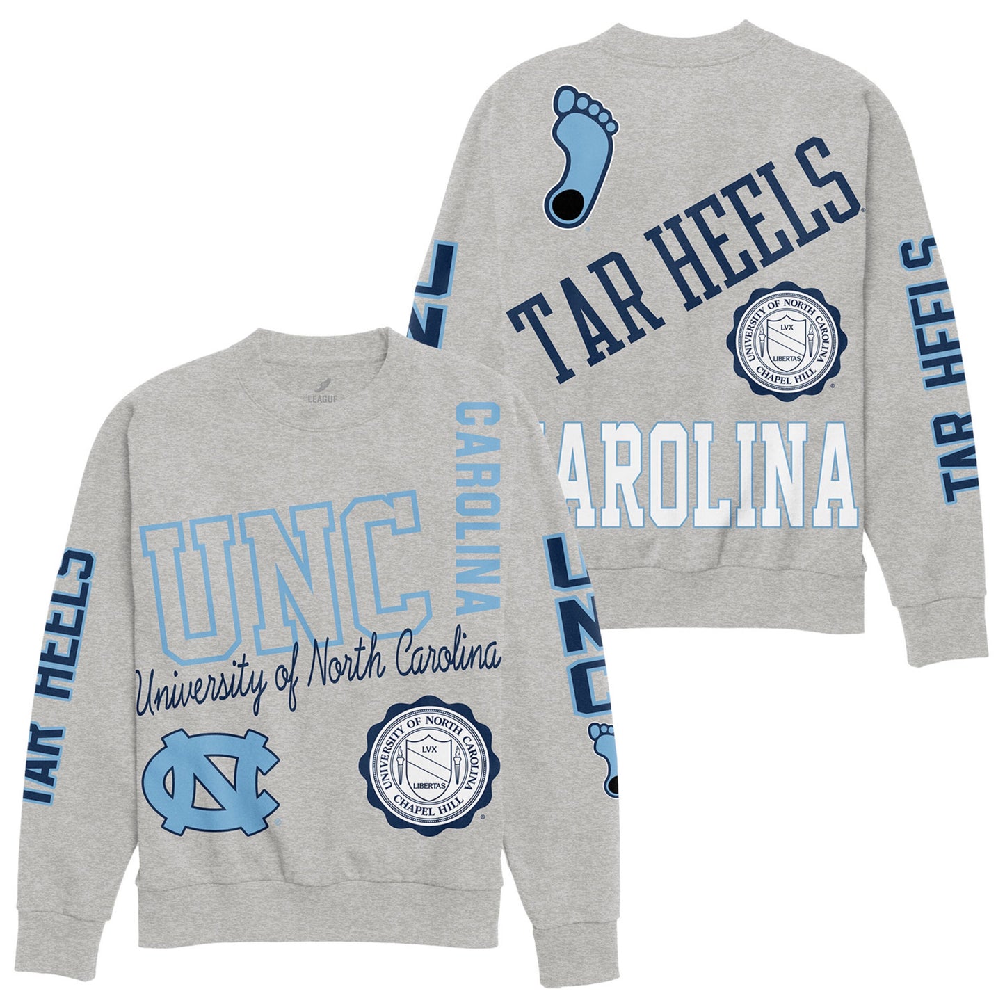 Carolina Tar Heels Kelsie Crewneck Sweatshirt by League