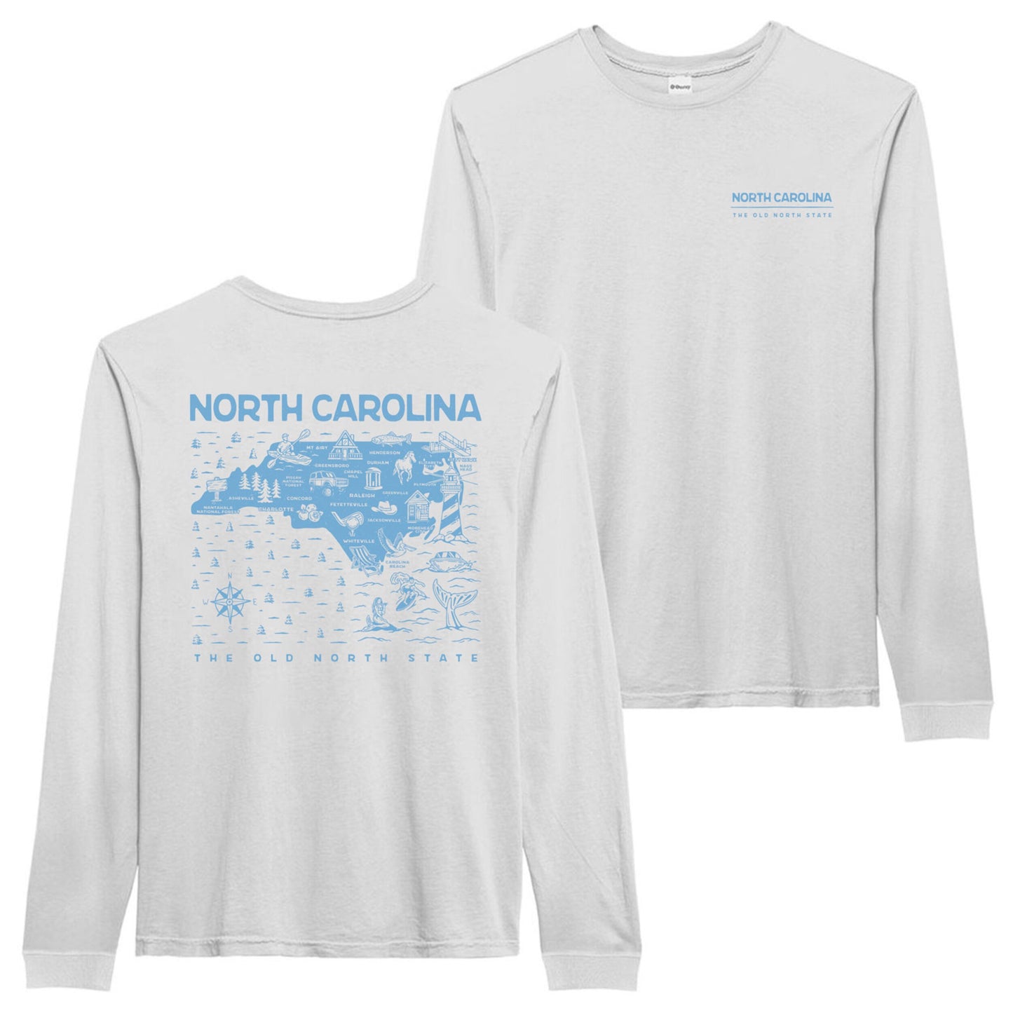 North Carolina Long Sleeve T-Shirt - the Navigator