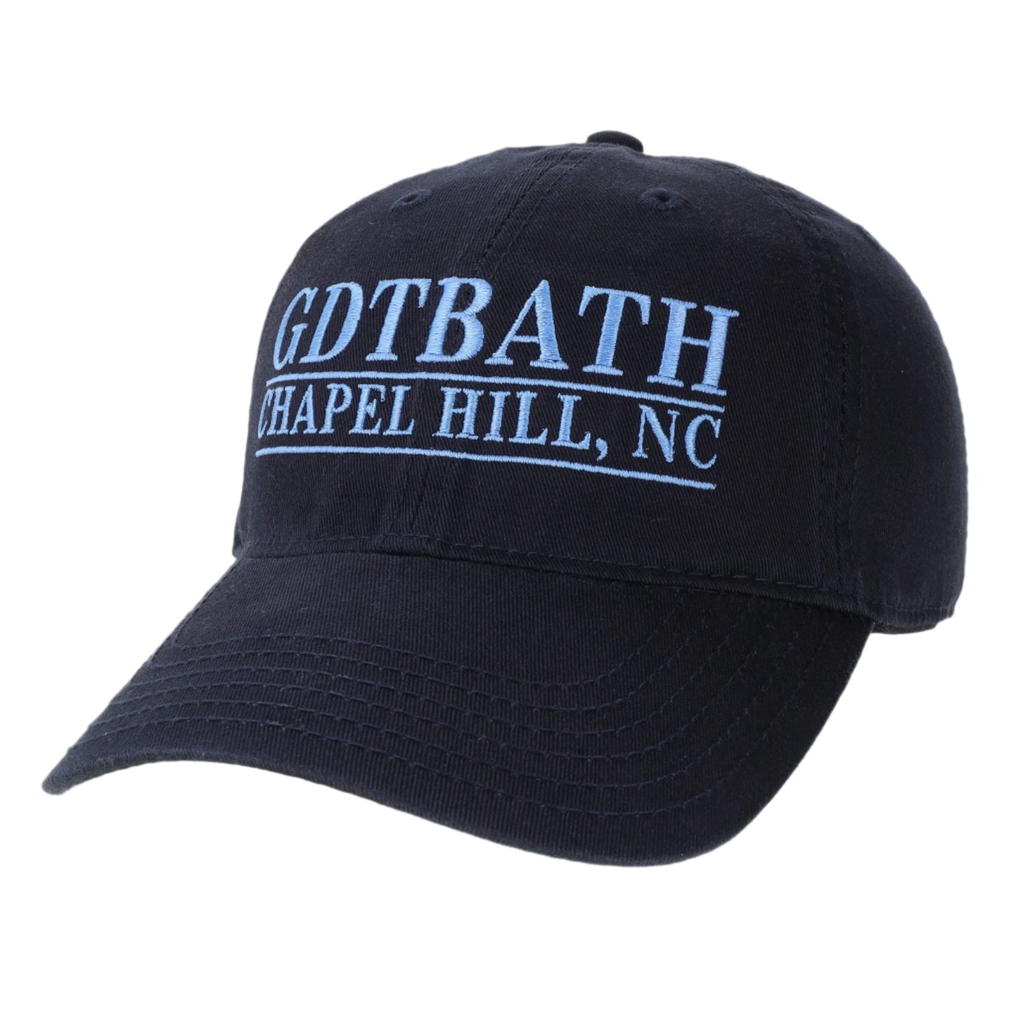 GDTBATH Navy Blue Bar Design Embroidered Adult Hat