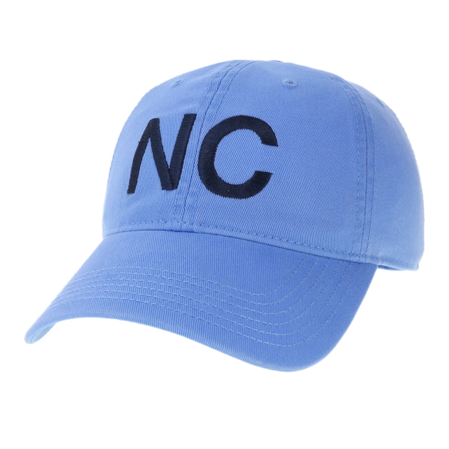 North Carolina Hat in Carolina Blue with Navy NC