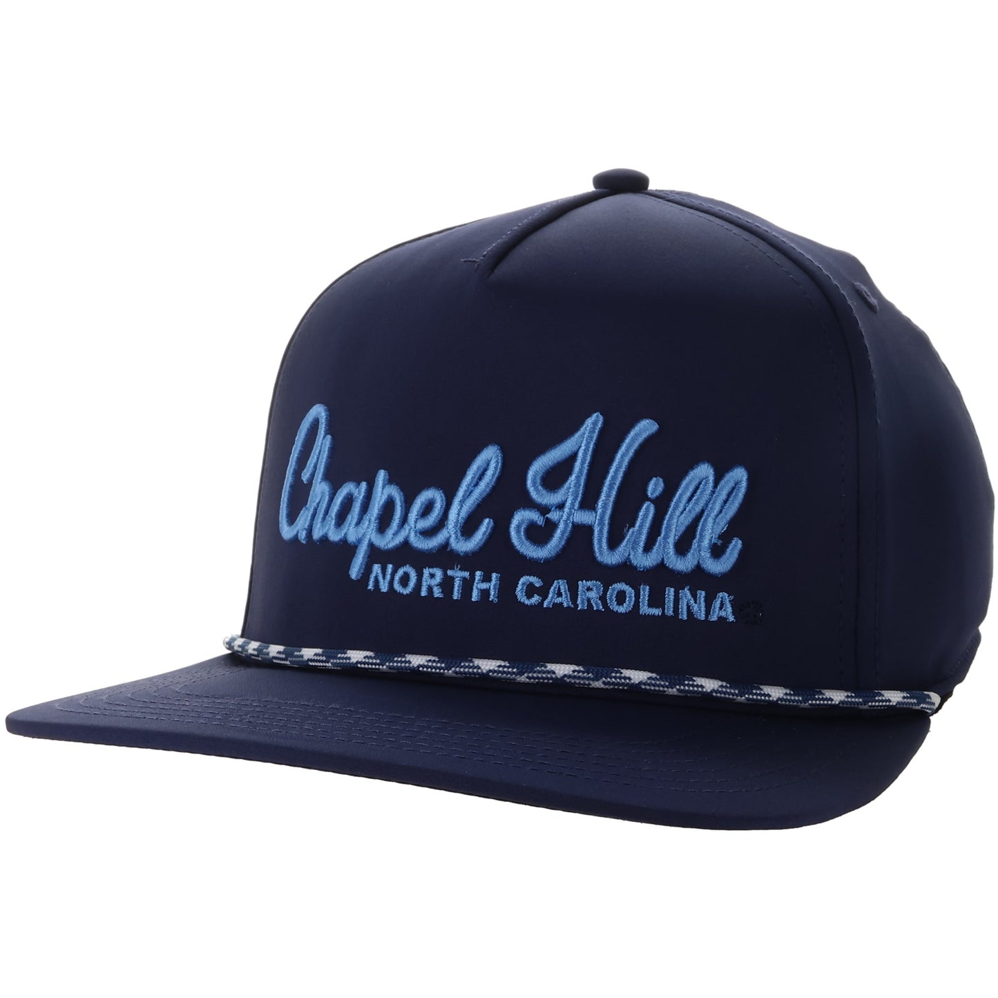 Chapel Hill Cursive Caddy Hat with Rope in Navy