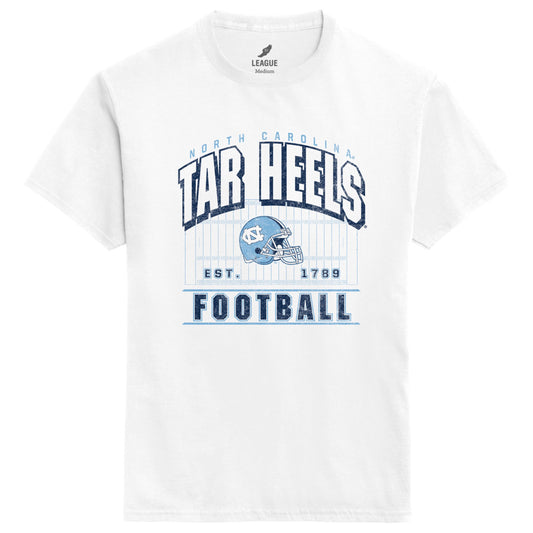 North Carolina Tar Heels Football Est. 1789 T-Shirt in White