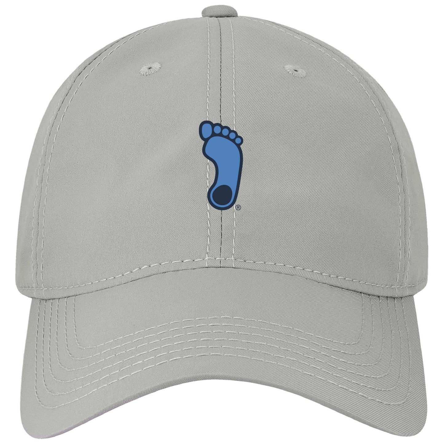 UNC Dry Fit Tar Heel Foot Hat in Grey by Legacy