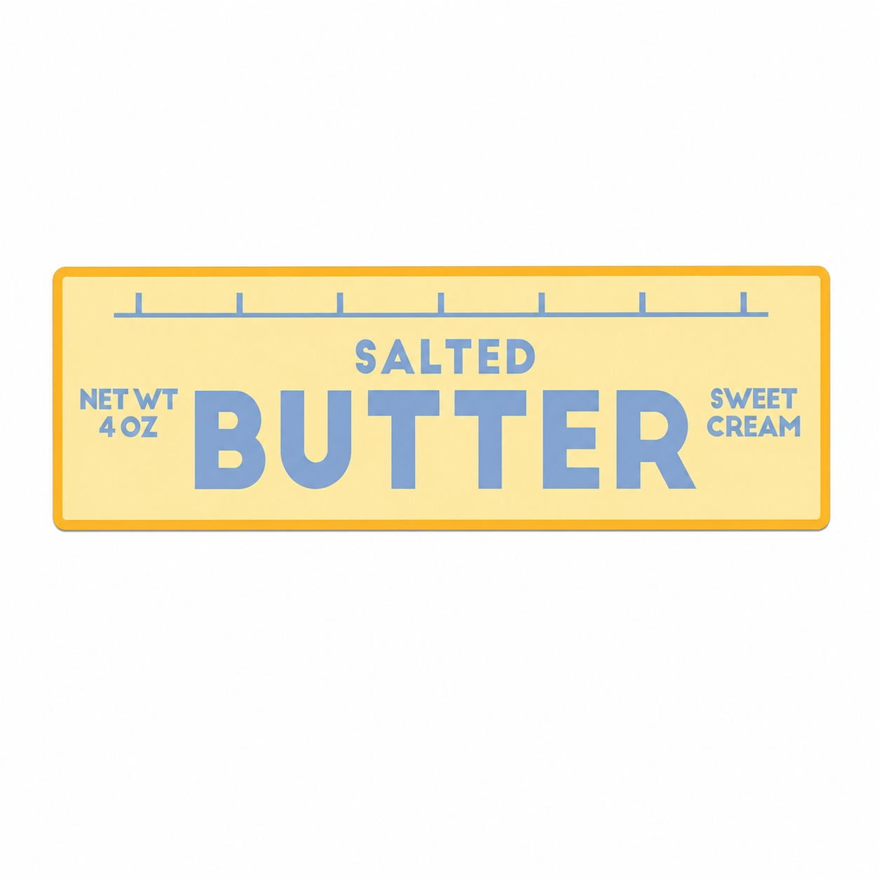 Butter Sticker