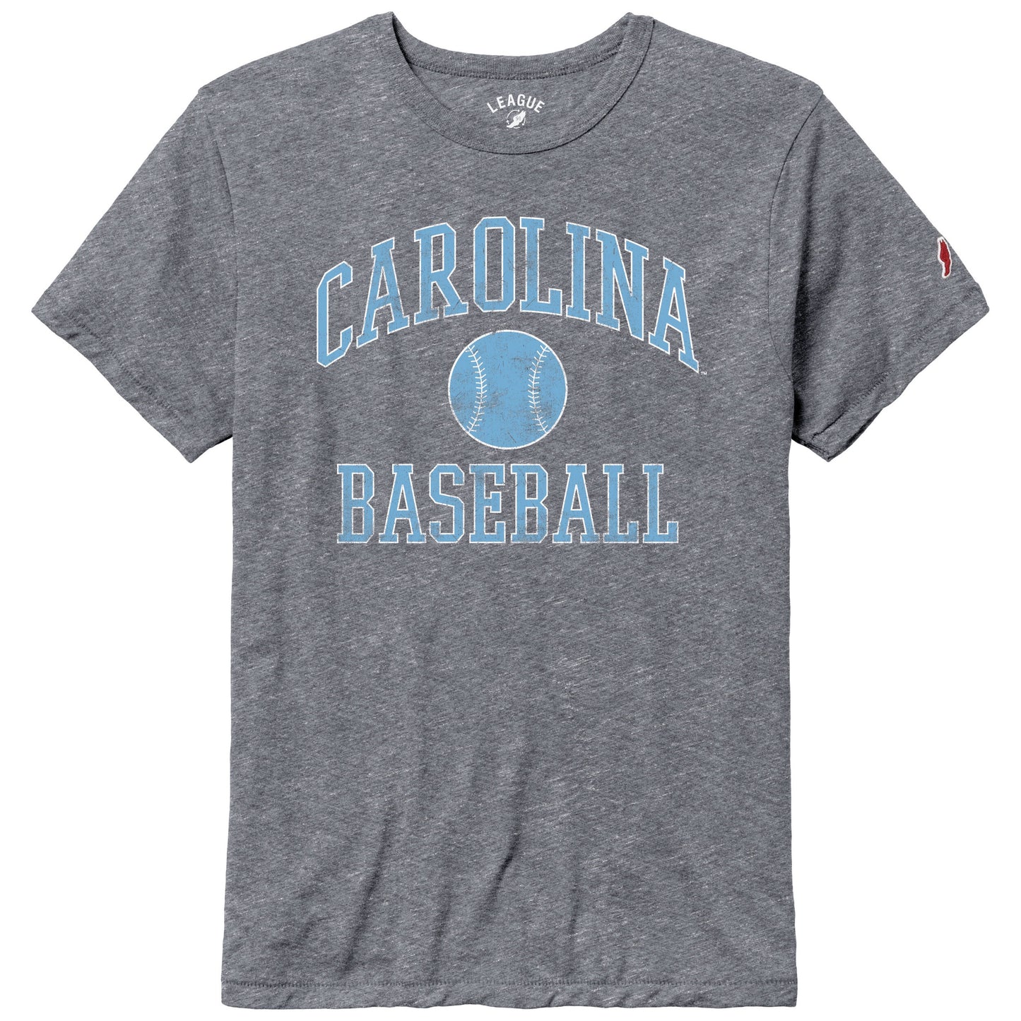 Carolina Baseball T-Shirt in Vintage Distressed Grey