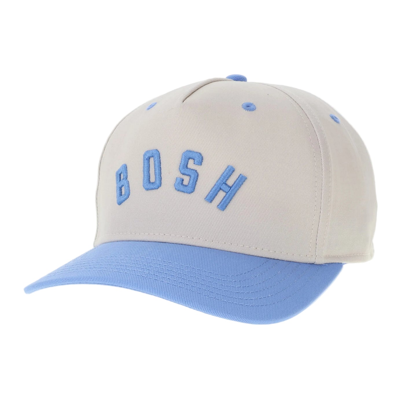 Carolina Blue and Beige BOSH Baseball Hat