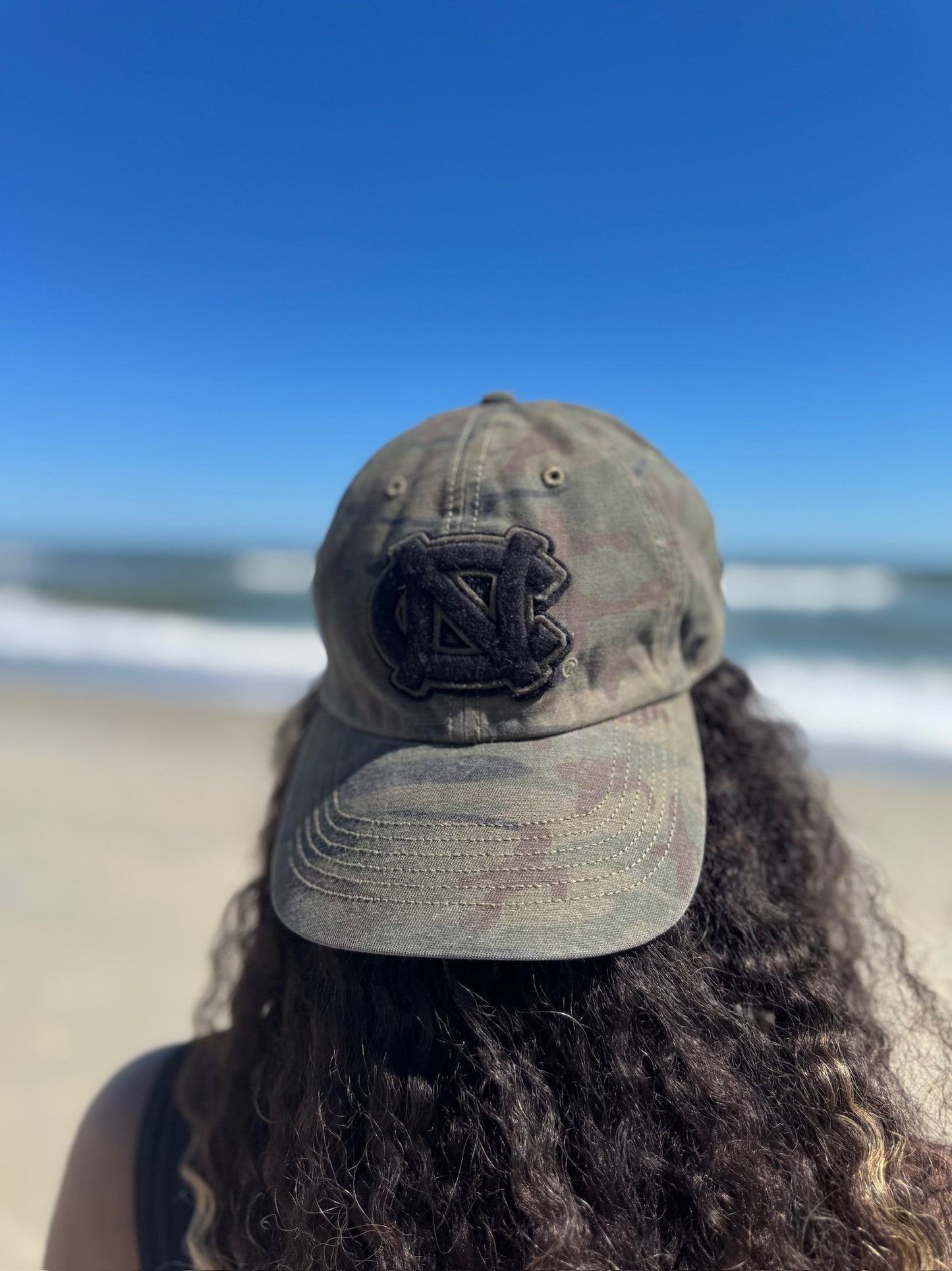 Carolina Tar Heels Green Camo Hat by 47" Brand