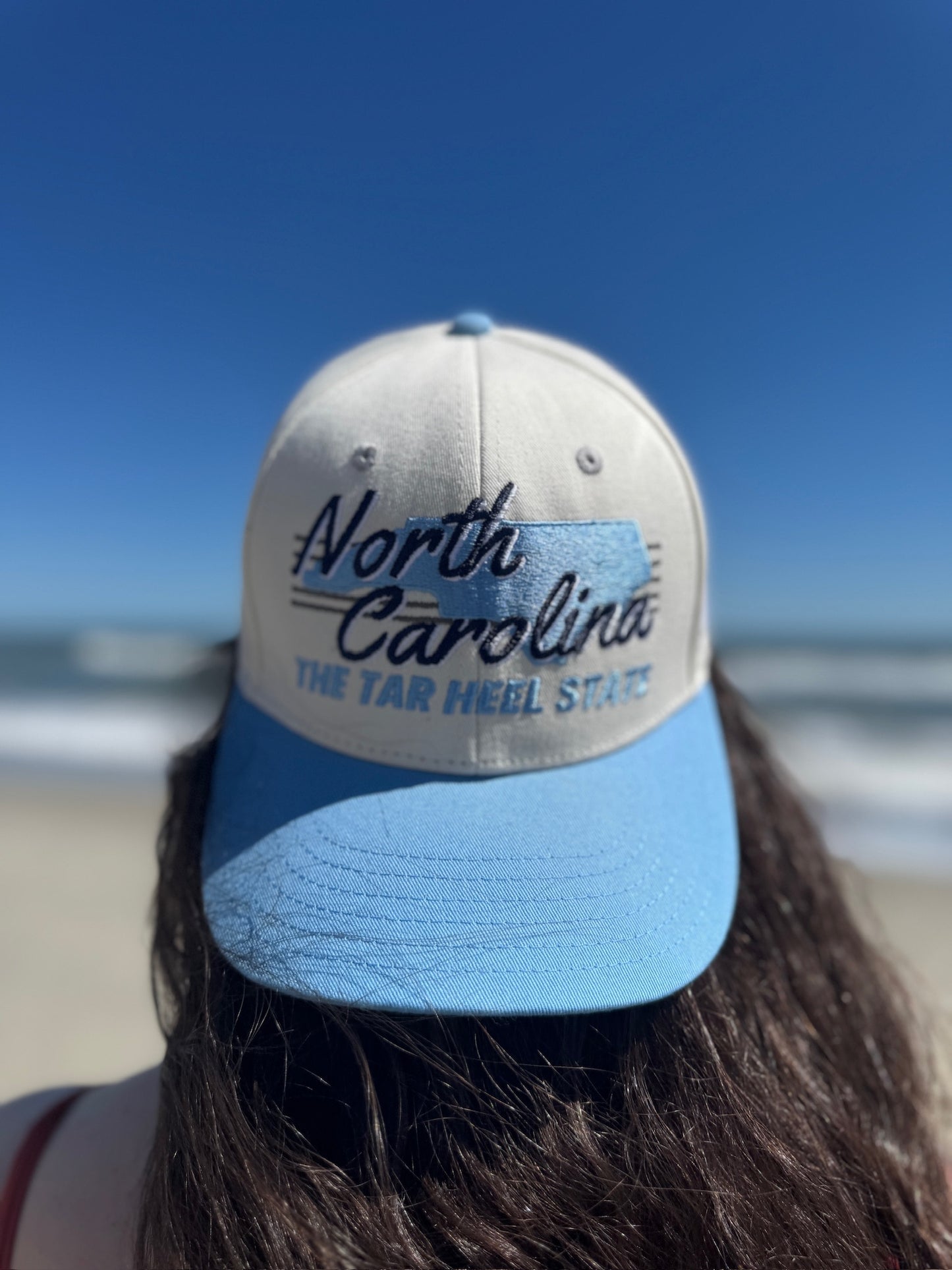 North Carolina the Tar Heel State Hat by Shells Vintage Hat Co