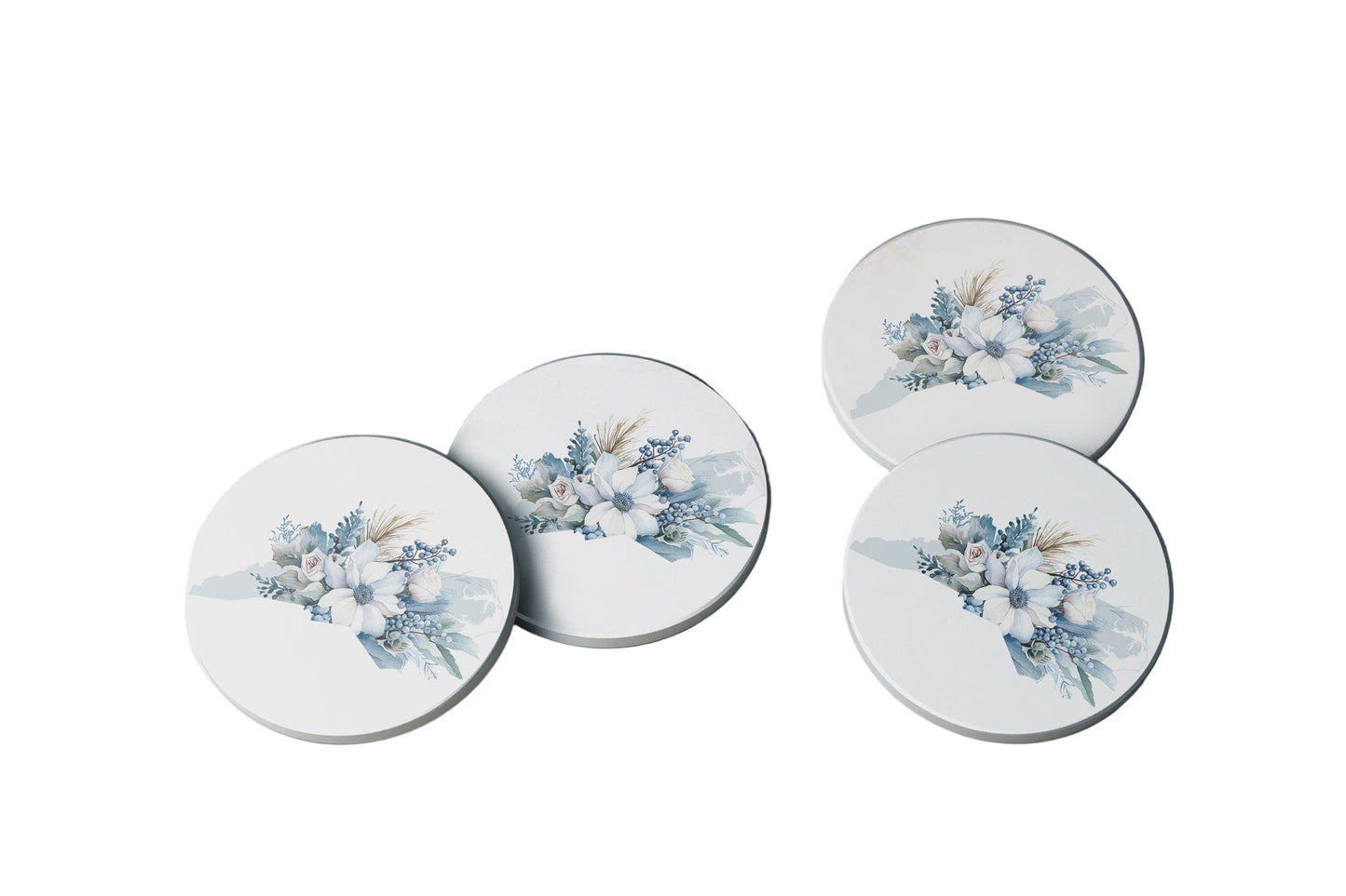 North Carolina Winter Coaster Set of 4