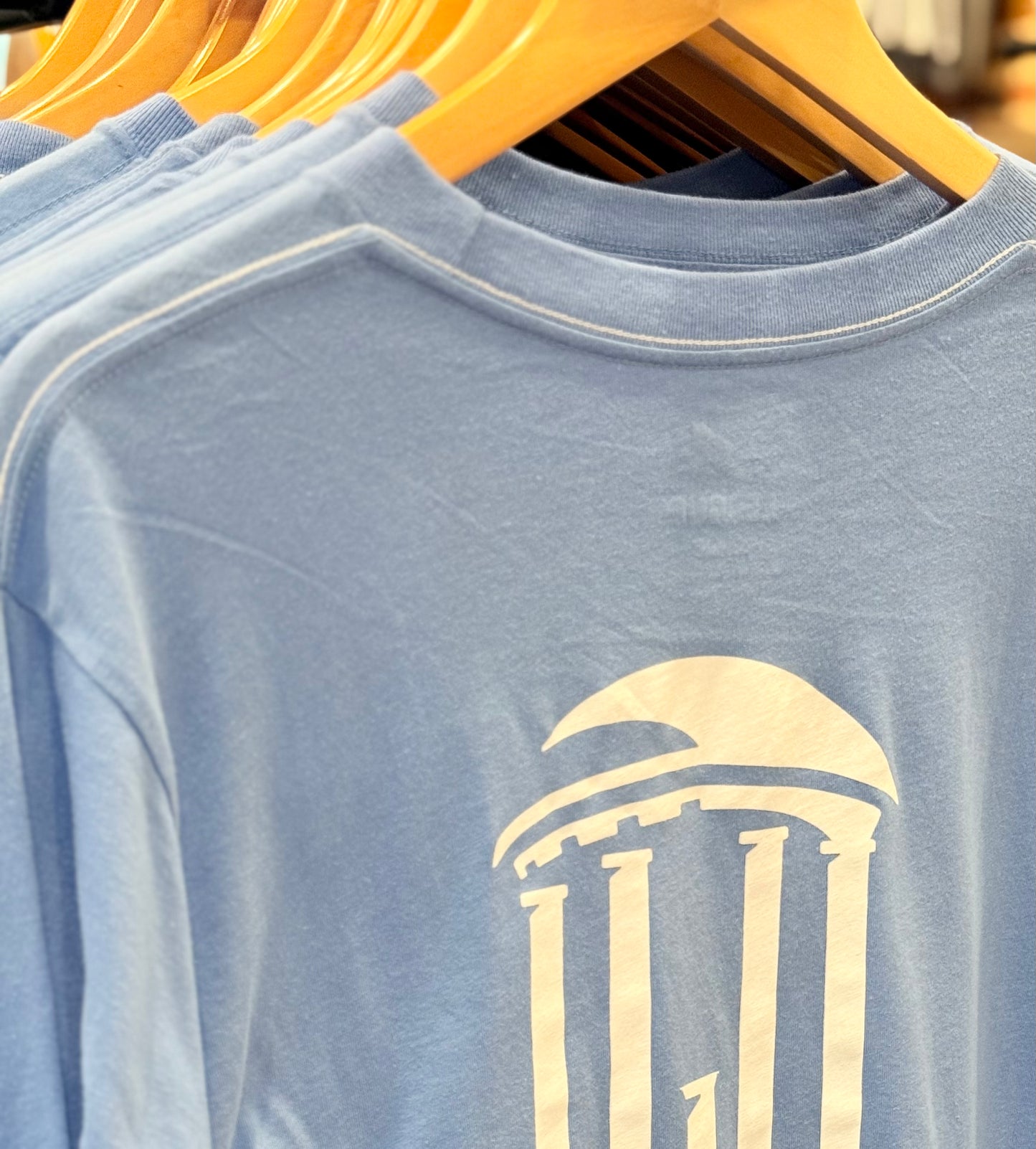 UNC Old Well Educated Long Sleeve T-Shirt in Carolina Blue