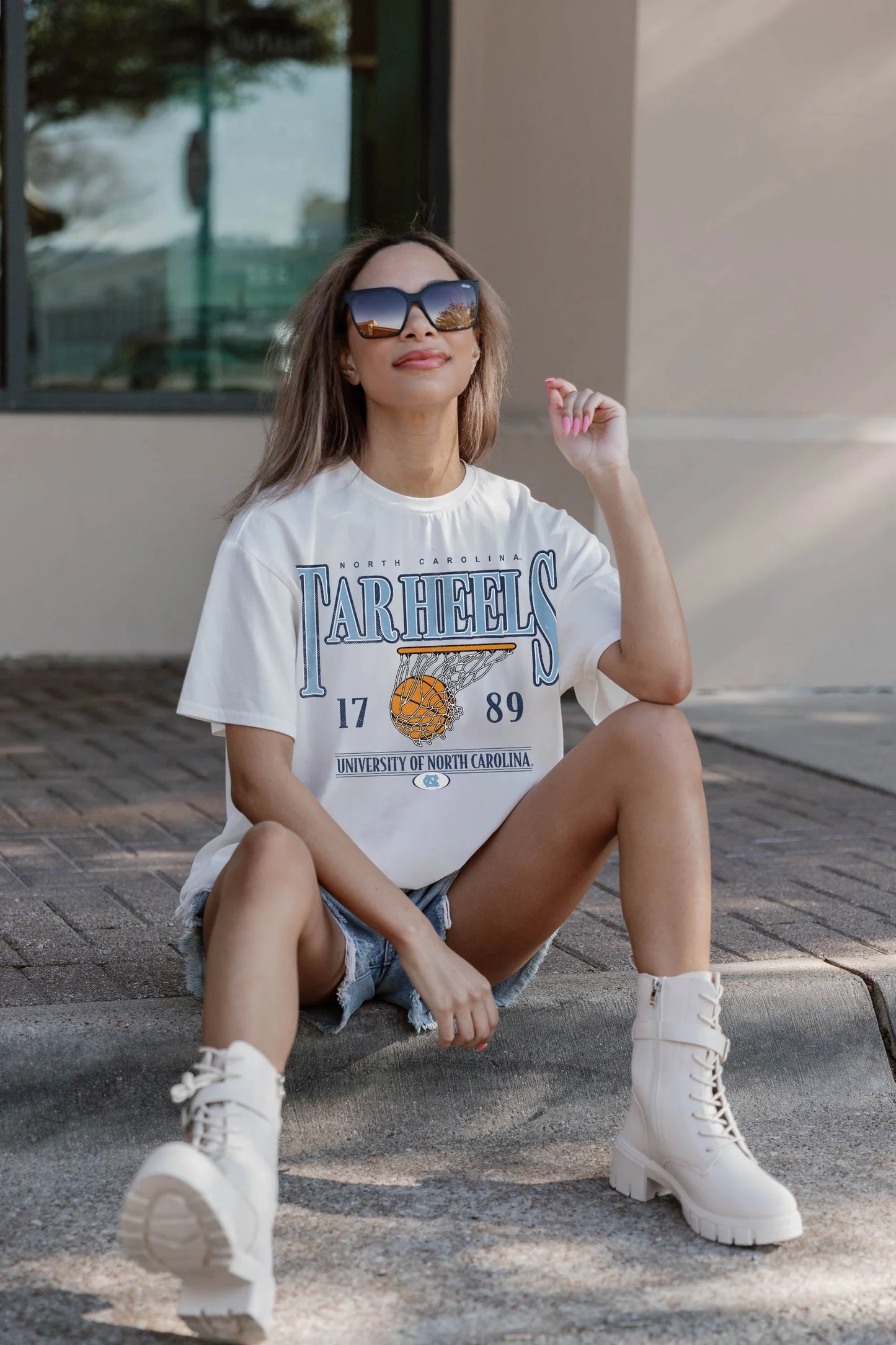 North Carolina Tar Heels Court Date Oversized T-Shirt