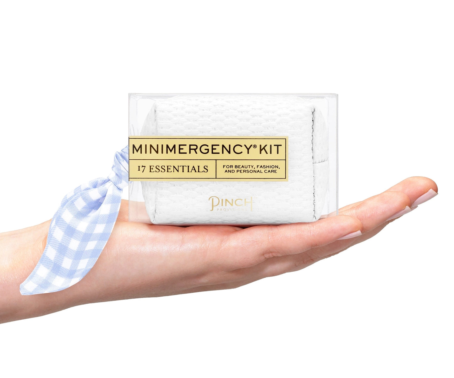 Minimergency Blue Gingham Scarf Kit