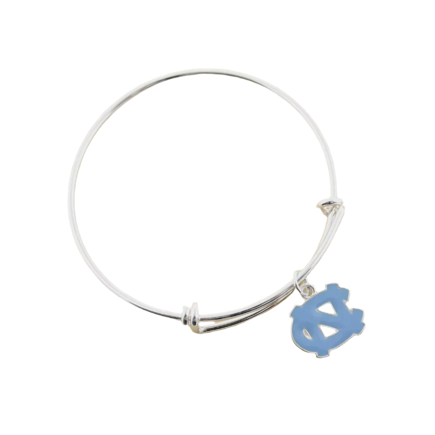 North Carolina Enamel Logo Wire Bracelet