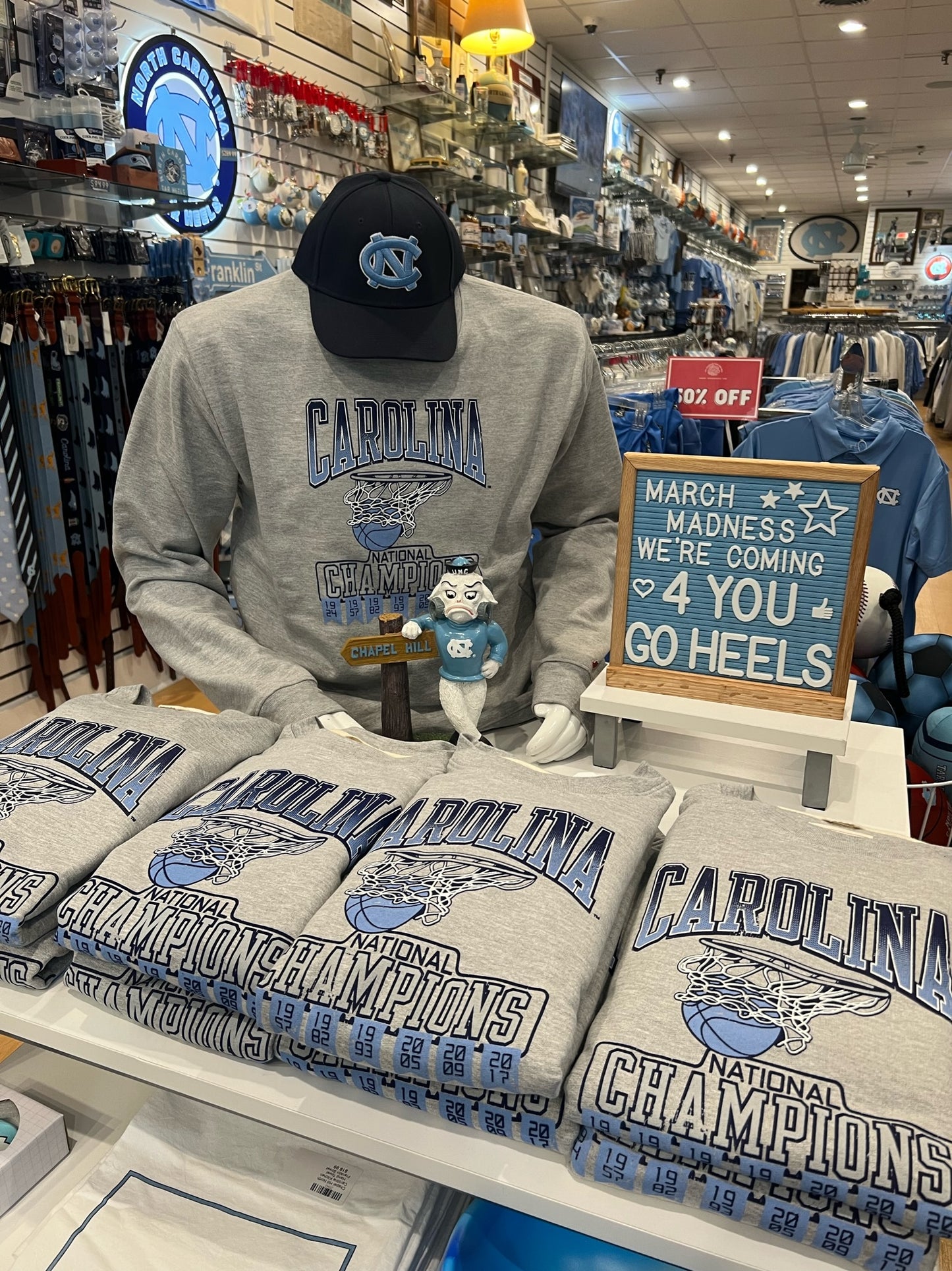 Carolina Basketball National Championship Vintage Crewneck