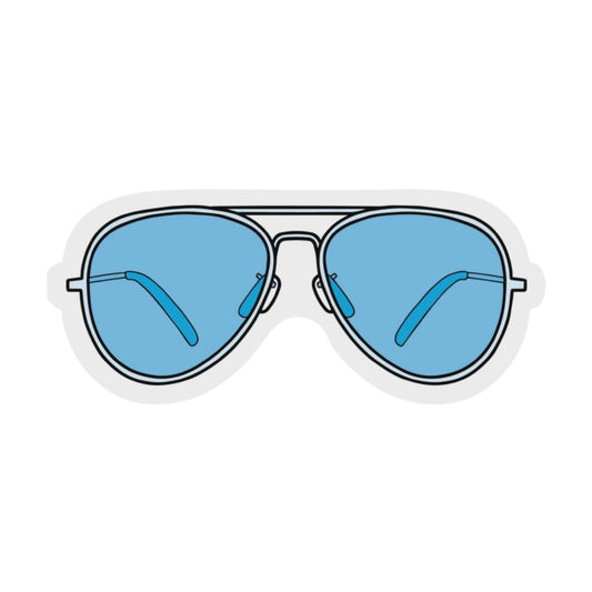 Blue Sunglasses Aesthetic Sticker