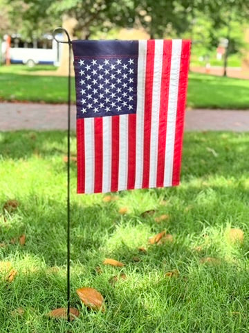 American Flag Embroidered Applique Garden Flag