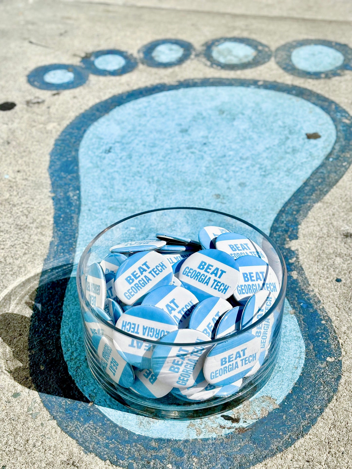 SHB Beat Georgia Tech Button for Carolina Game Day
