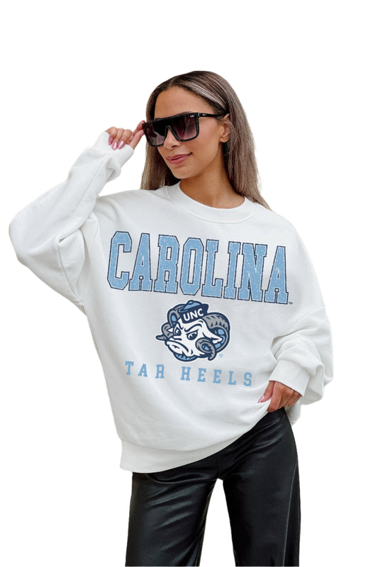 UNC Freestyle Fleece Drop Shoulder Crewneck Sweatshirt