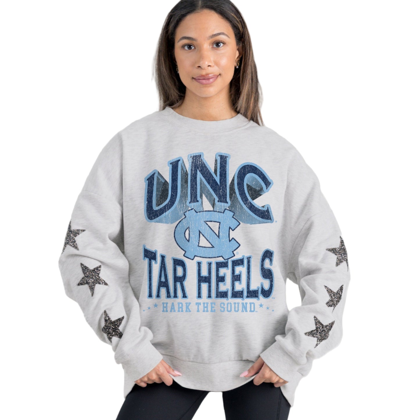 North Carolina Tar Heels Resilience Star Embellished Crewneck