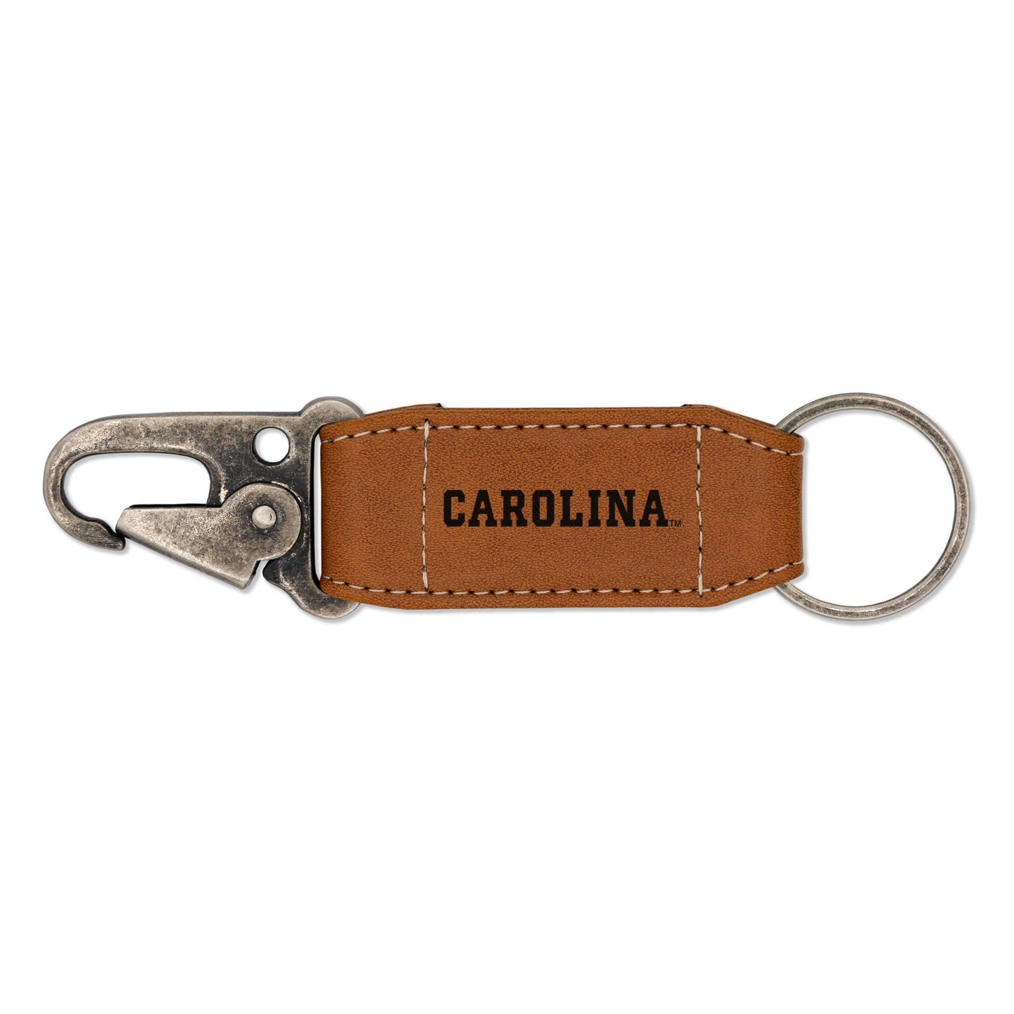 North Carolina Tar Heels Engraved Carabiner Keychain