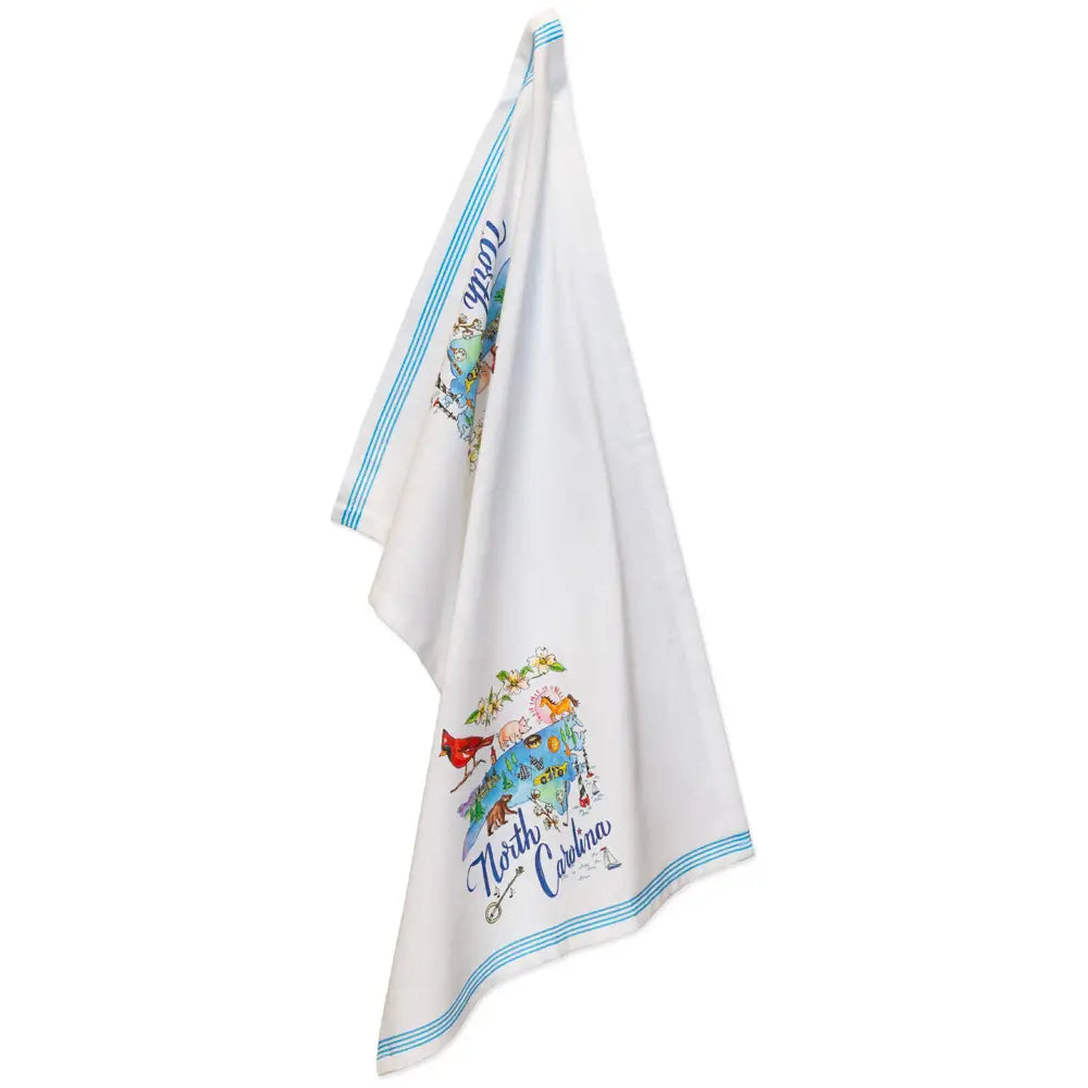 North Carolina State Collection Cotton Tea Towels Set/2 - Lifestyle View - Boston International