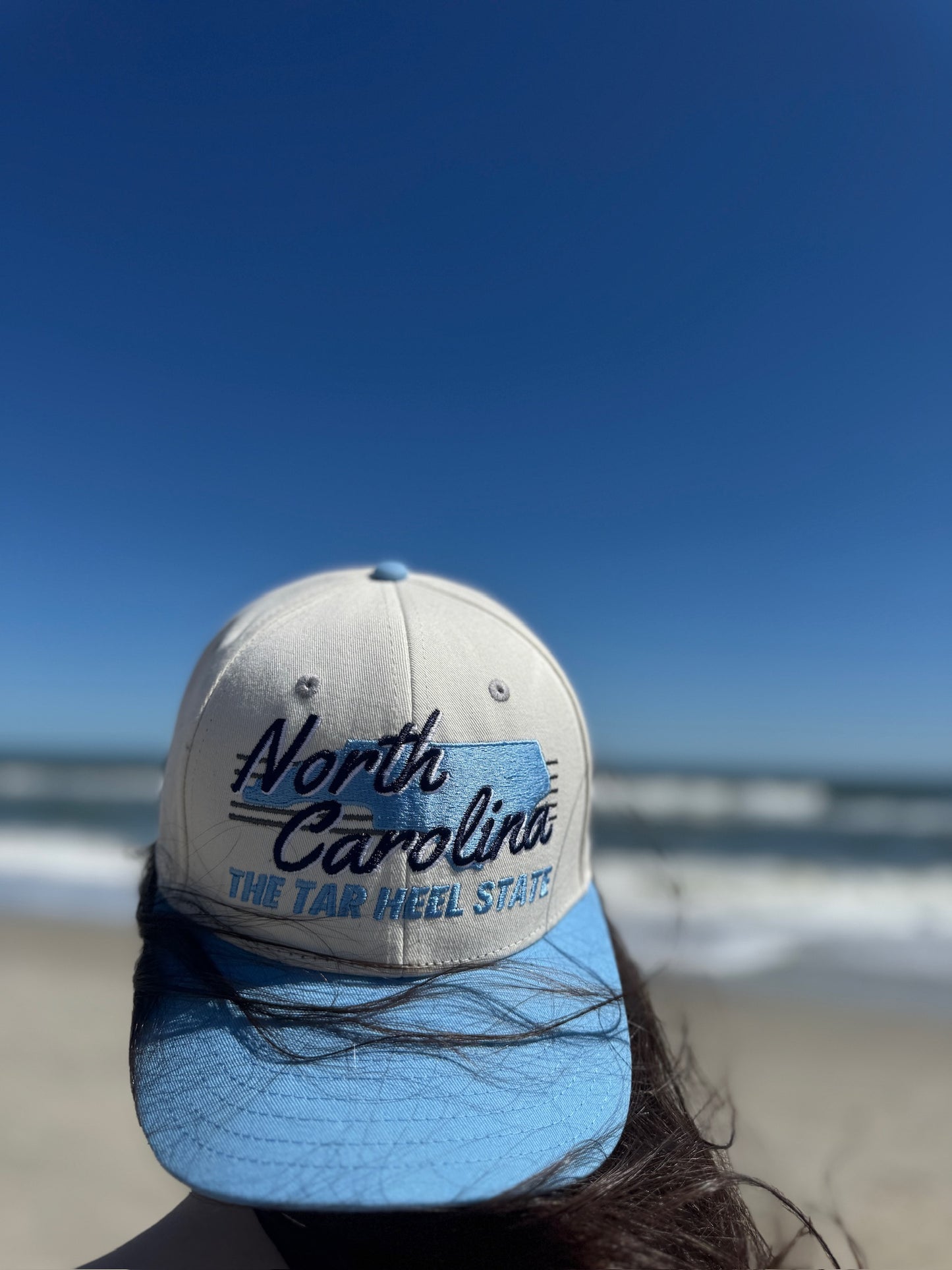 North Carolina the Tar Heel State Hat by Shells Vintage Hat Co