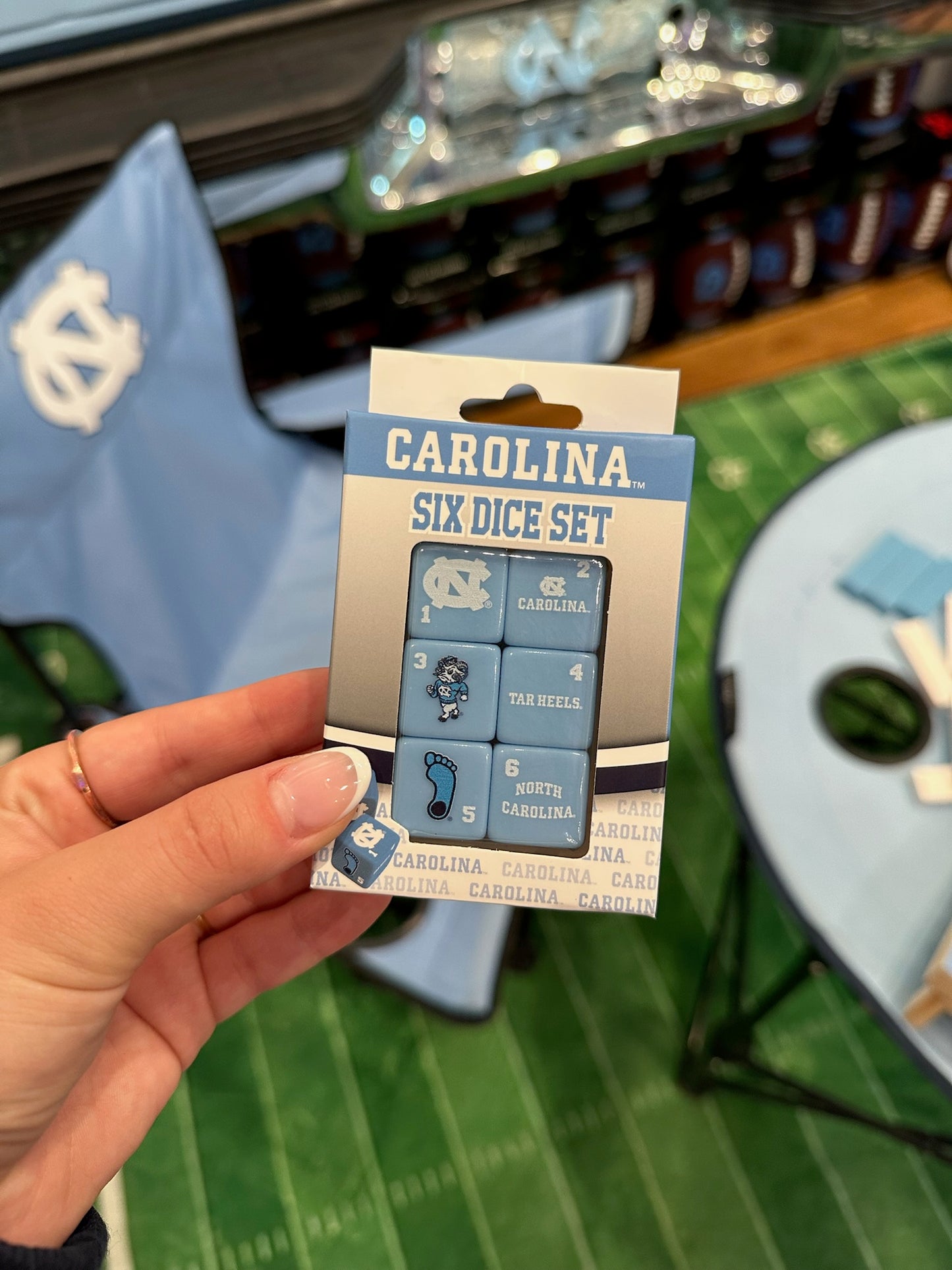 Carolina Tar Heels Dice (Pack of 6)