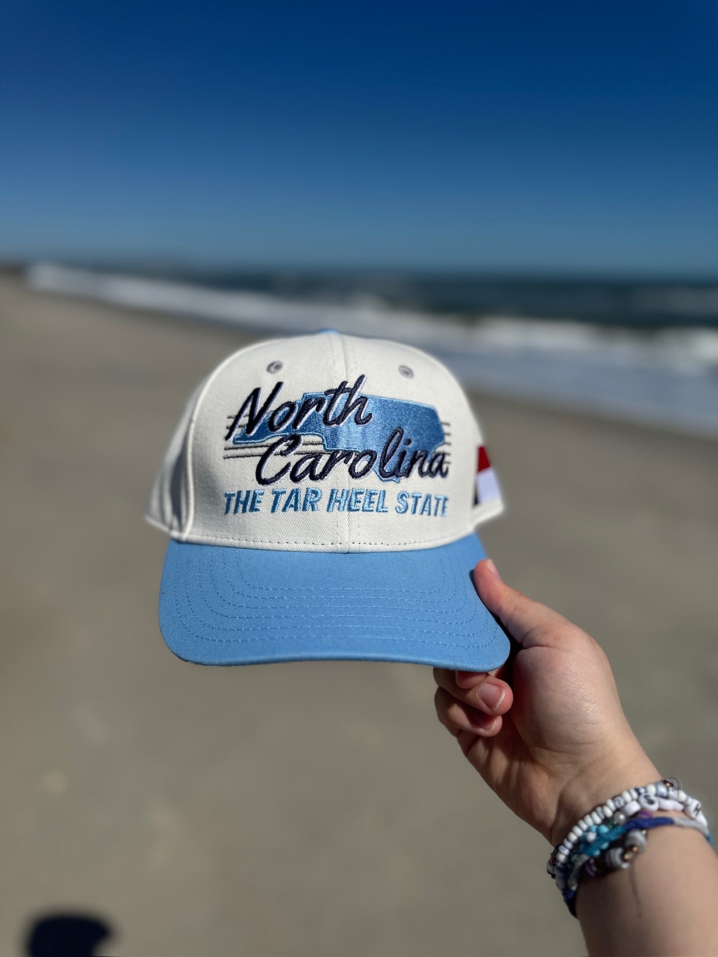North Carolina the Tar Heel State Hat by Shells Vintage Hat Co