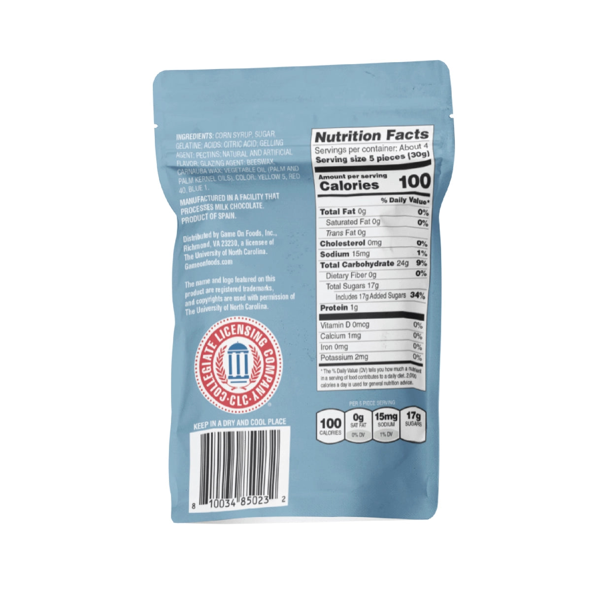 North Carolina Tar Heels Gummies