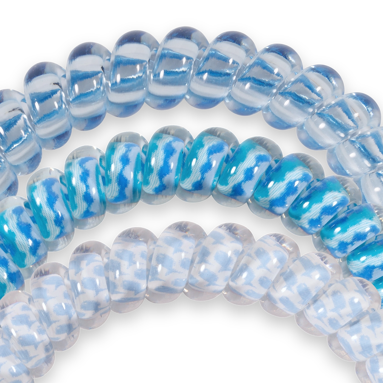 TELETIES Summer Sky Small Corded Hair Ties - 3