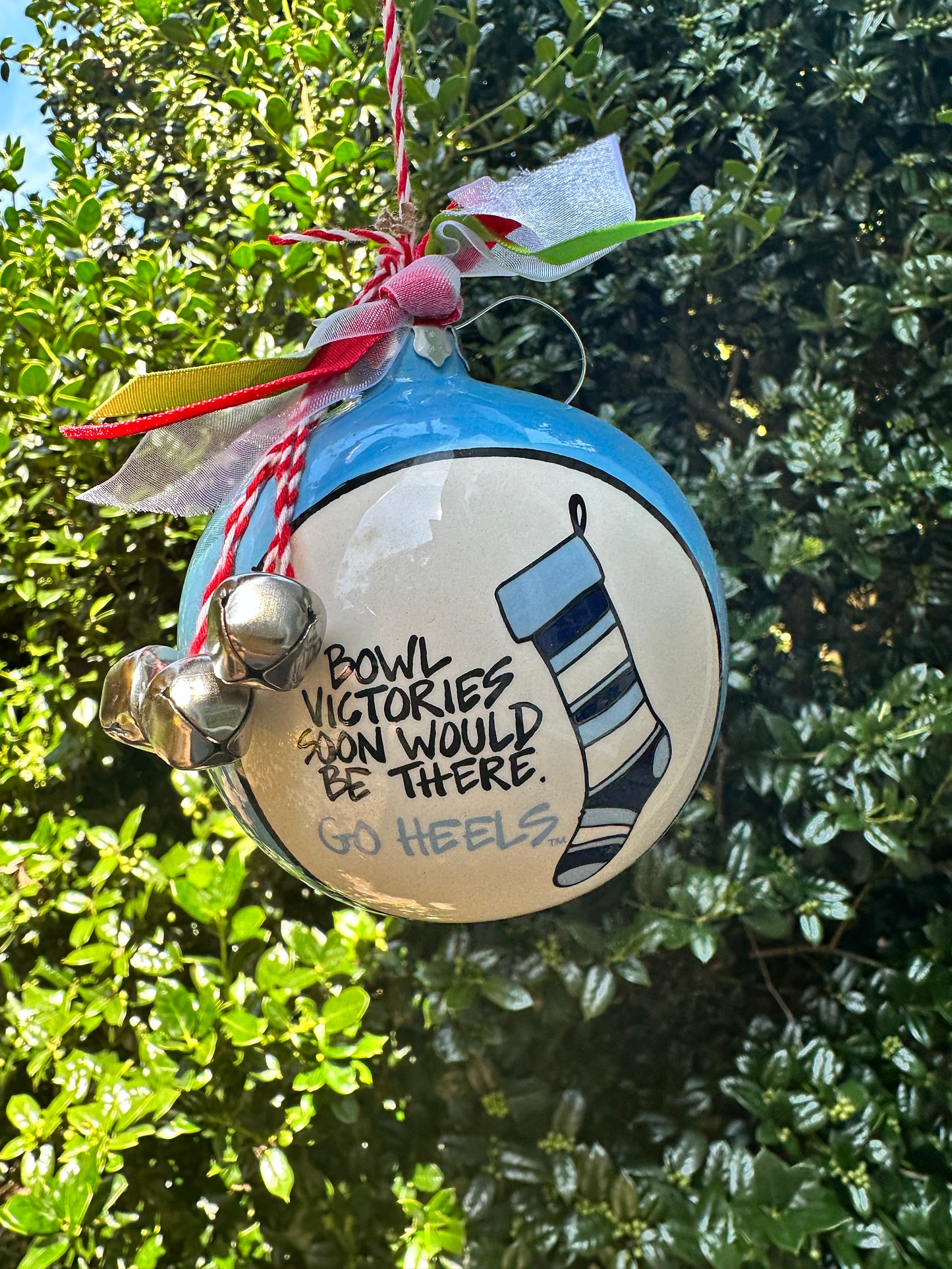 North Carolina Tar Heels Magnolia Lane NC Stocking UNC Ornament