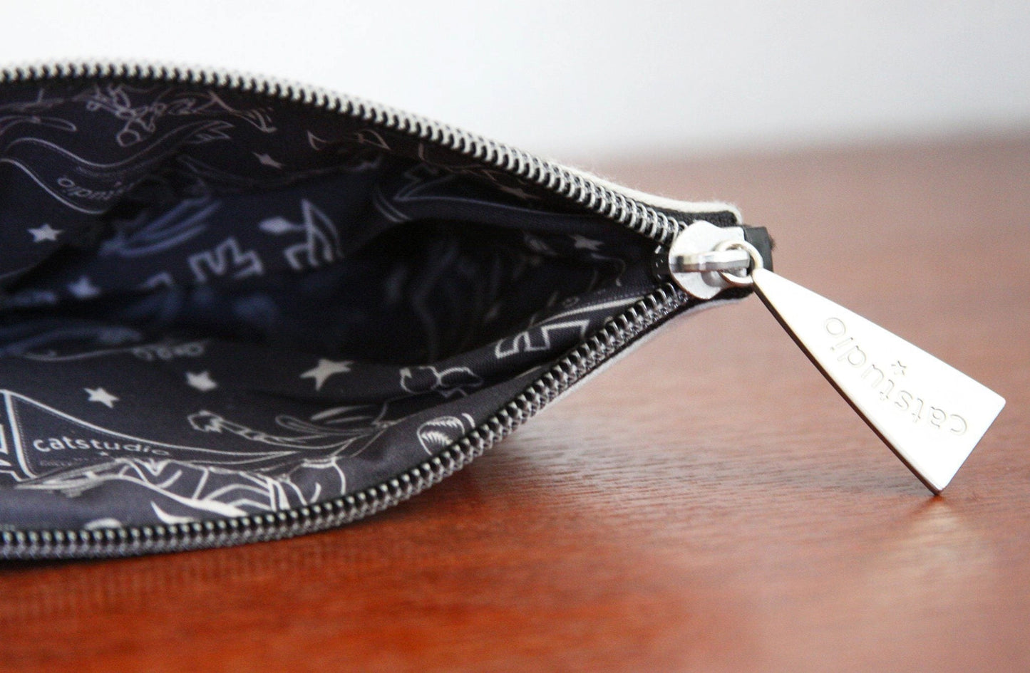 University of North Carolina Embroidered Zip Pouch by Cat Studio